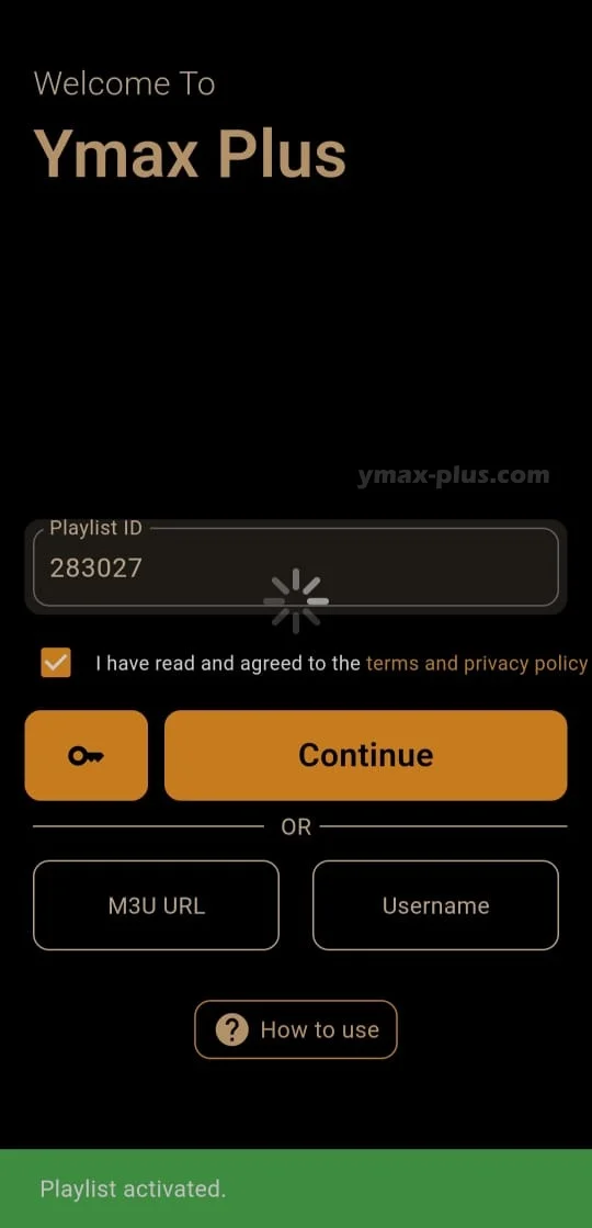 active using your playlist ID